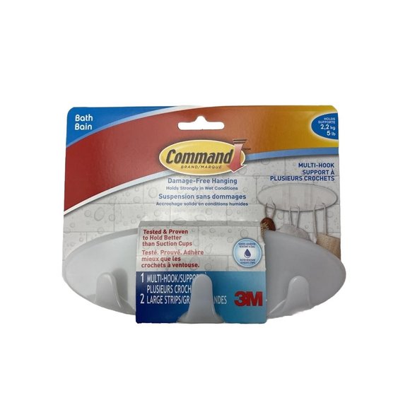 Adhesive Wall /bathroom mulithooks. Brand New 2 Units - Picture 2 of 12